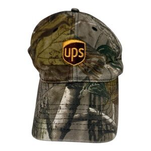 UPS RealTree Camo Adjustable Hat One Size Fits All cap baseball vintage